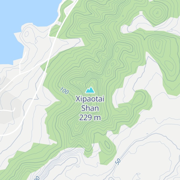 Map of Xipaotai Shan