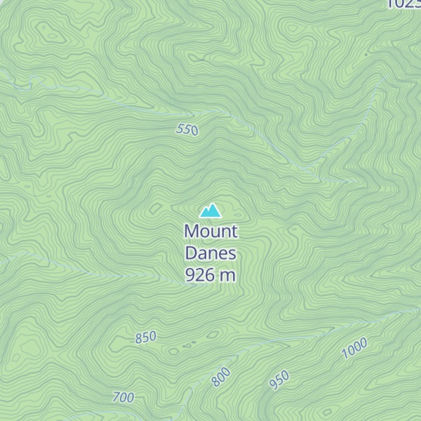 Map of Mount Danes