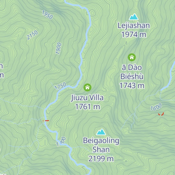 Map of Jiuzu Villa