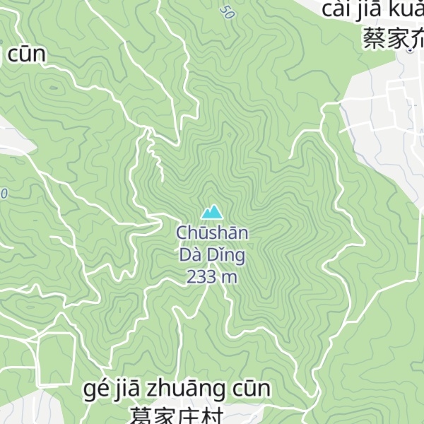 Map of Chūshān Dà Dǐng
