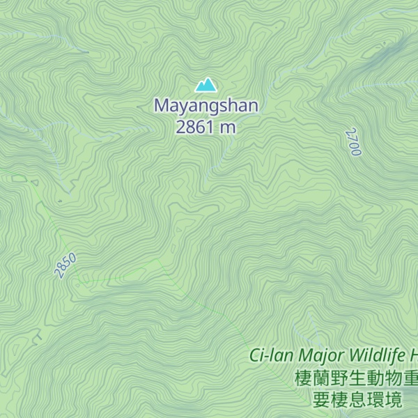 Map of Nanmayangshan