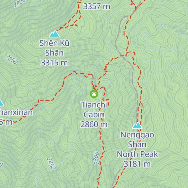 Map of Tianchi Cabin