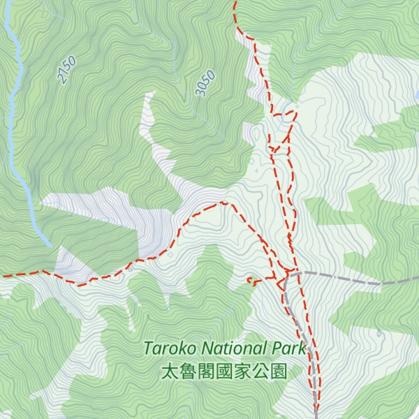 Map of Hehuan Shan North Peak