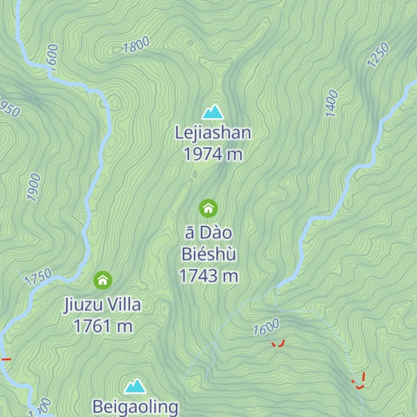 Map of ā Dào Biéshù