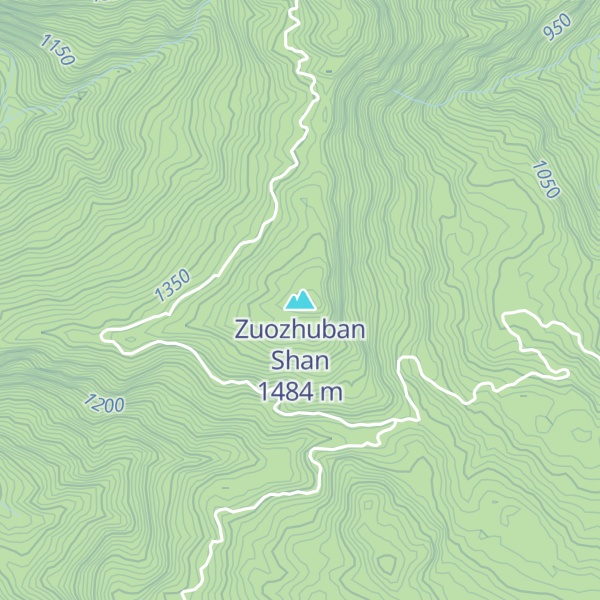 Map of Zuozhuban Shan
