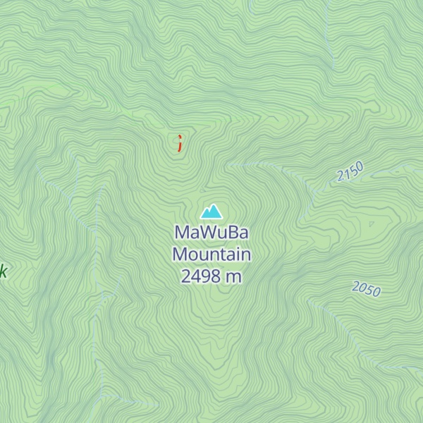 Map of MaWuBa Mountain