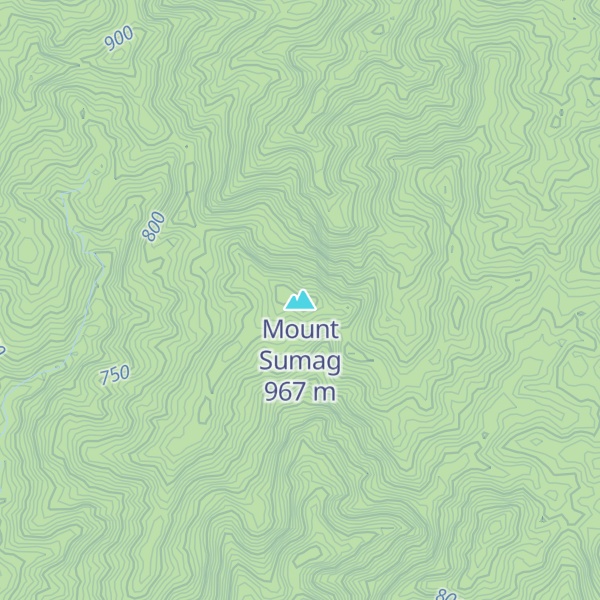 Map of Mount Sumag