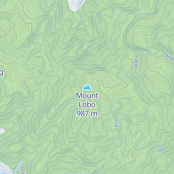 Map of Mount Lobo