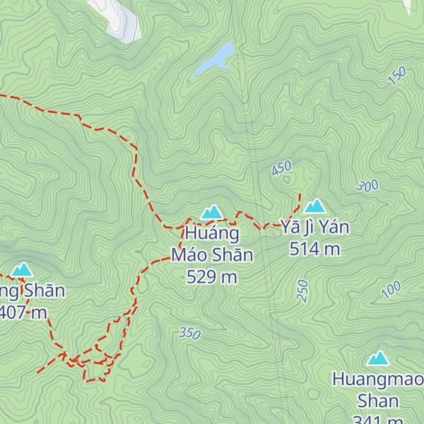 Map of Huáng Máo Shān