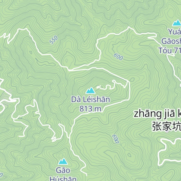 Map of Dà Léishān