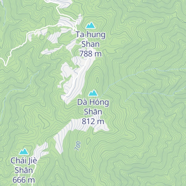 Map of Dà Hóng Shān