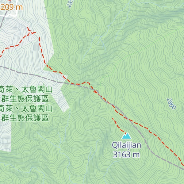 Map of Xiao Qilaishan