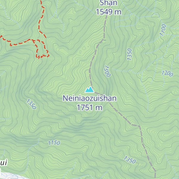 Map of Neiniaozuishan