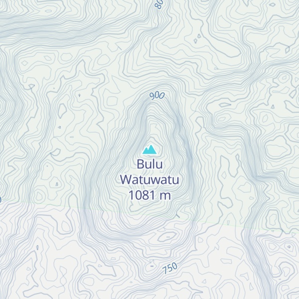 Map of Bulu Watuwatu