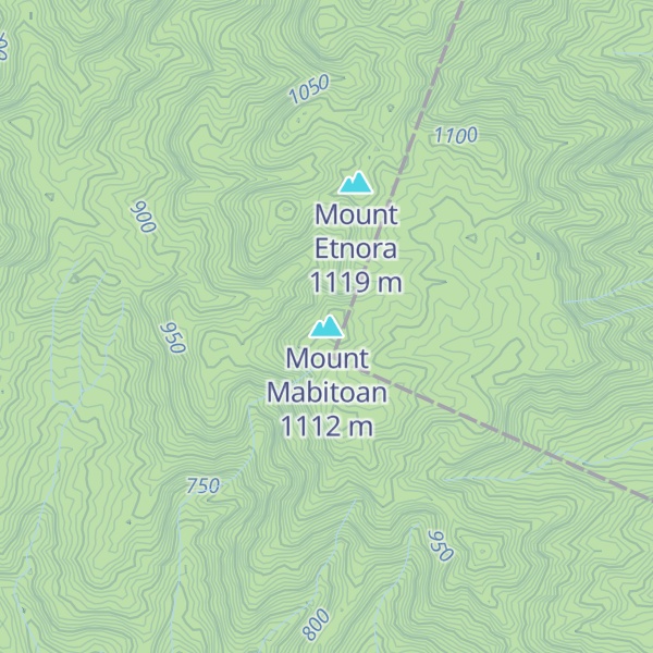 Map of Mount Mabitoan