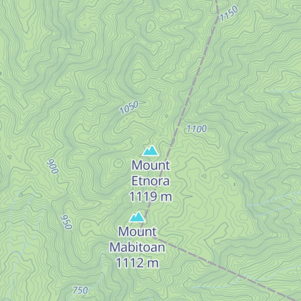 Map of Mount Etnora