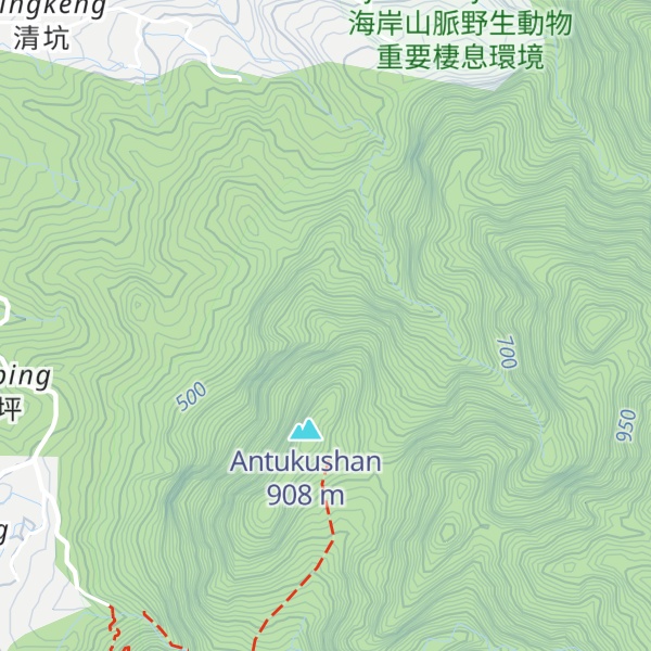 Map of Antukuqianshan