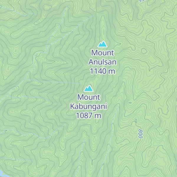 Map of Mount Kabungani