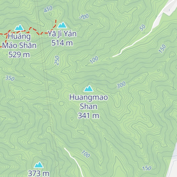Map of Huangmao Shan
