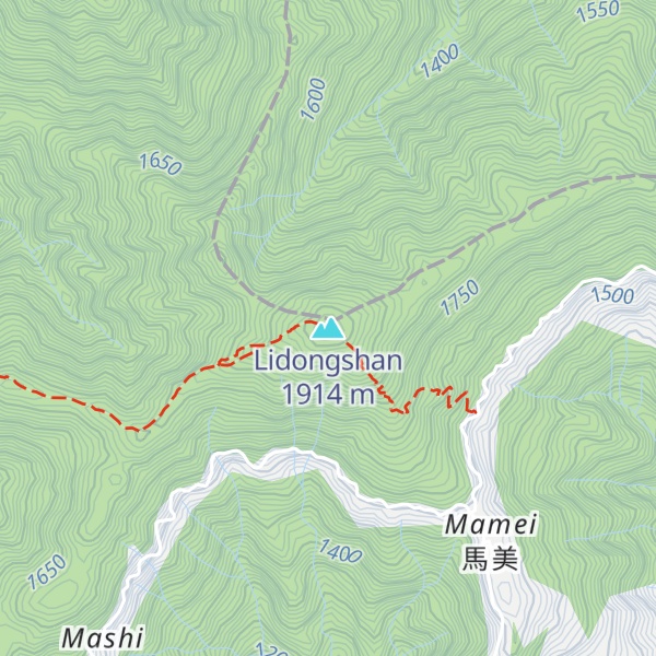 Map of Lidongshan