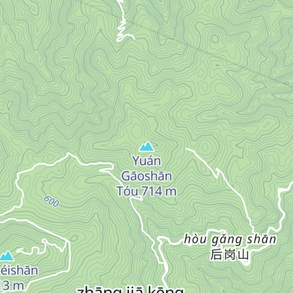 Map of Yuán Gāoshān Tóu