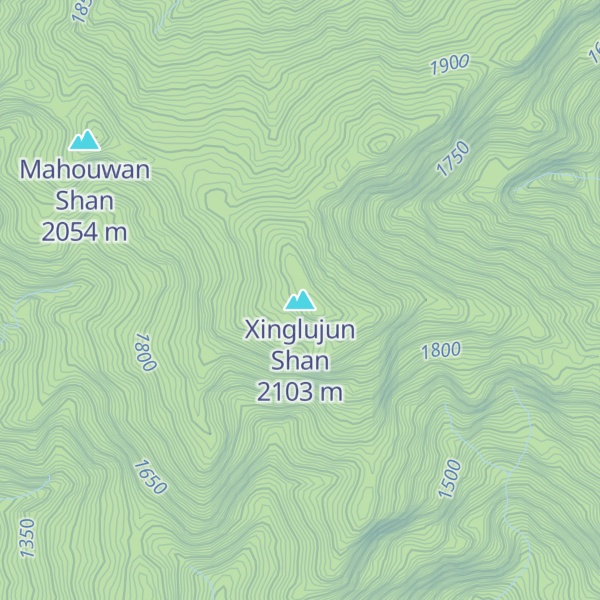 Map of Xinglujun Shan