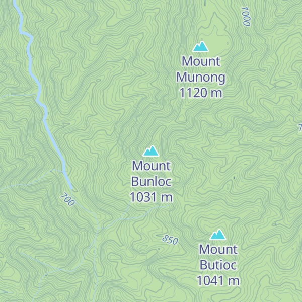 Map of Mount Bunloc