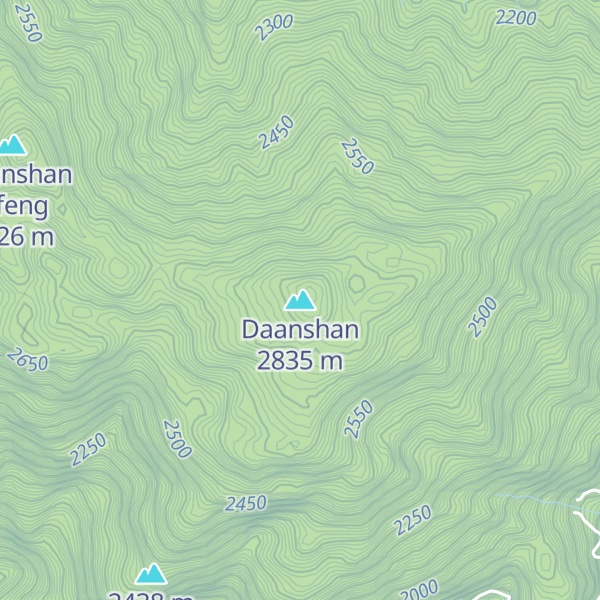 Map of Daanshan