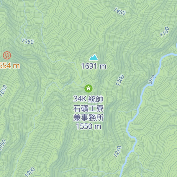 Map of 34K 統帥石礦工寮兼事務所
