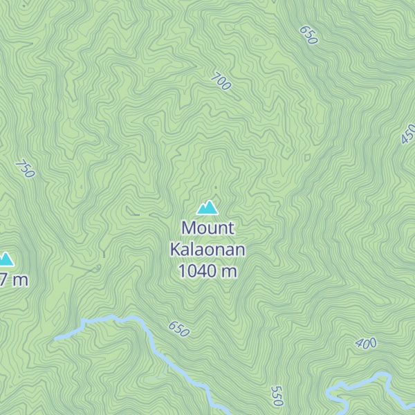 Map of Mount Kalaonan