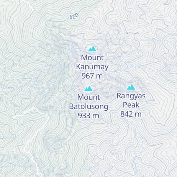 Map of Mount Batolusong