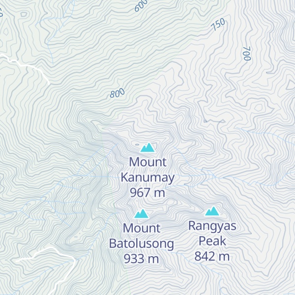 Map of Mount Kanumay