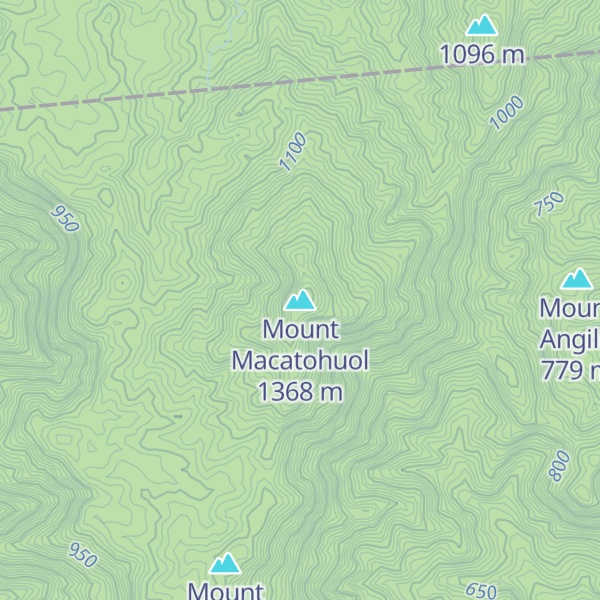 Map of Mount Macatohuol
