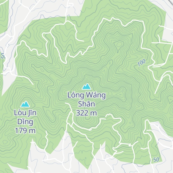 Map of Lóng Wáng Shān