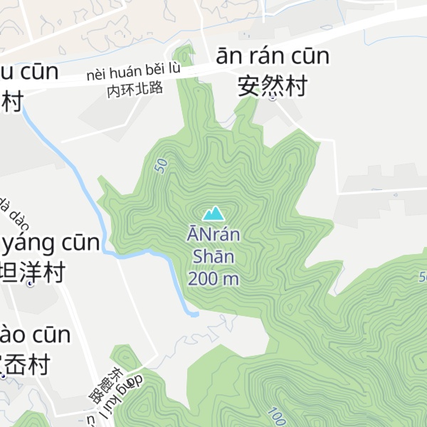 Map of ĀNrán Shān