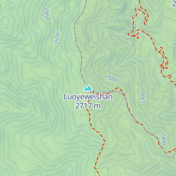Map of Luoyeweishan