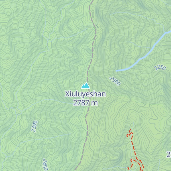 Map of Xiuluyeshan