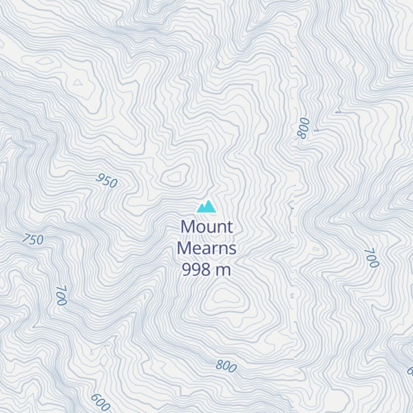 Map of Mount Mearns