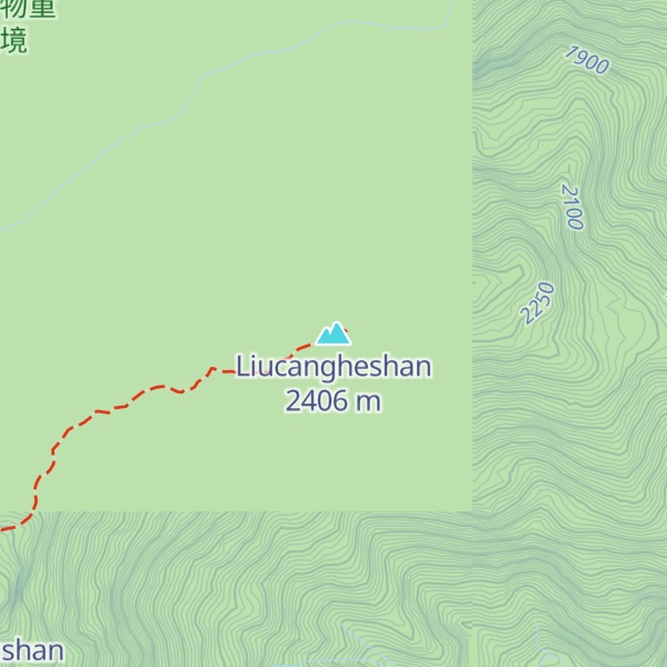 Map of Liucangheshan
