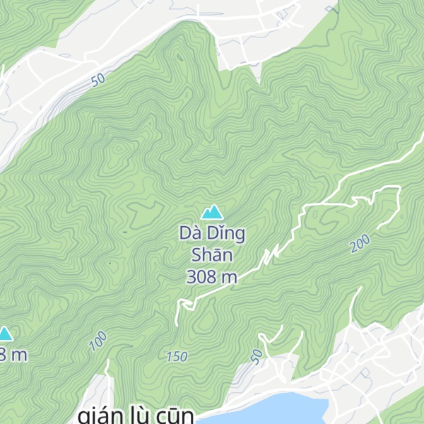 Map of Dà Dǐng Shān