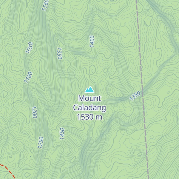 Map of Mount Caladang