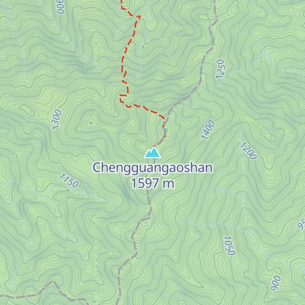 Map of Chengguangaoshan