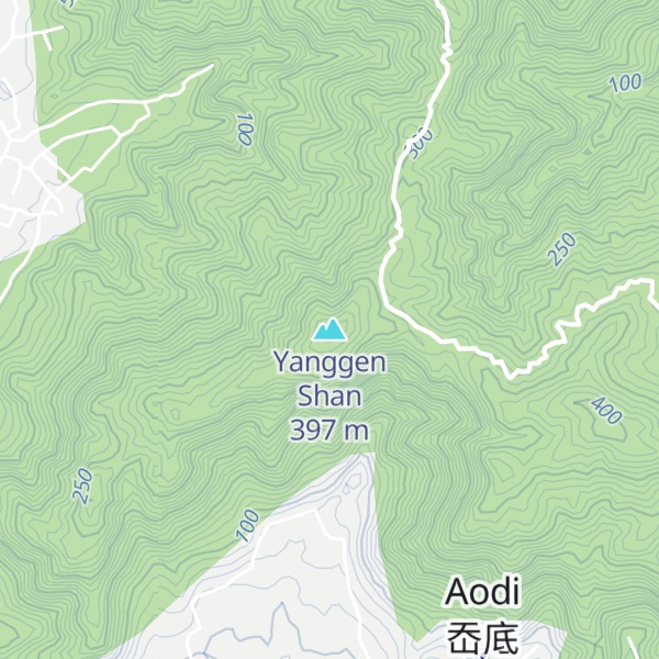 Map of Yanggen Shan