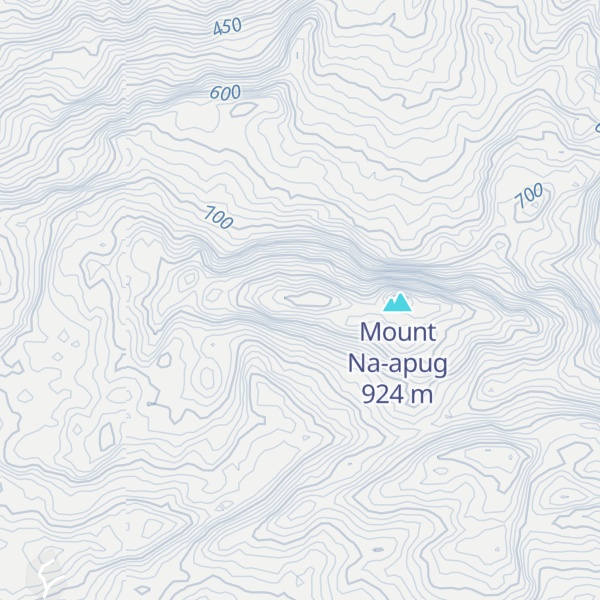 Map of Knob Peak