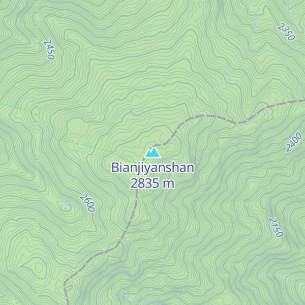 Map of Bianjiyanshan