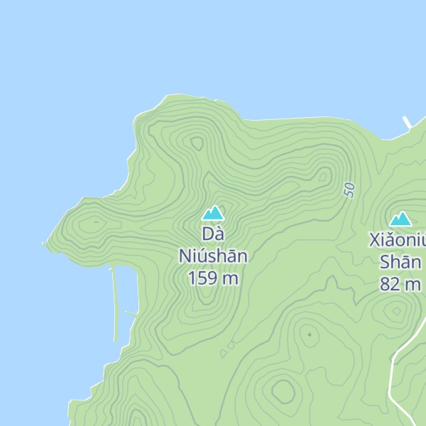 Map of Dà Niúshān