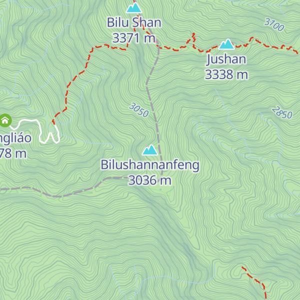 Map of Bilushannanfeng