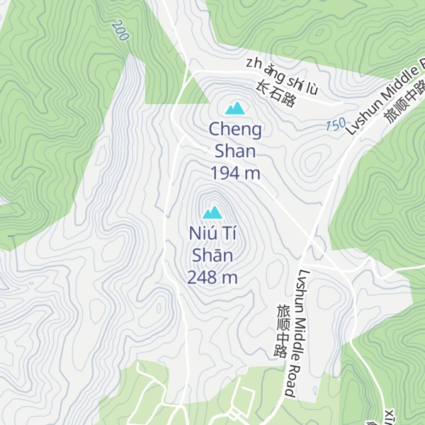 Map of Niú Tí Shān