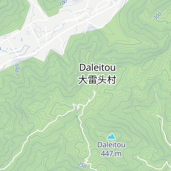 Map of Dà Léishān