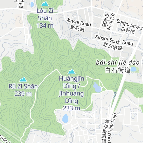 Map of Huángjīn Dǐng / Jīnhuáng Dǐng